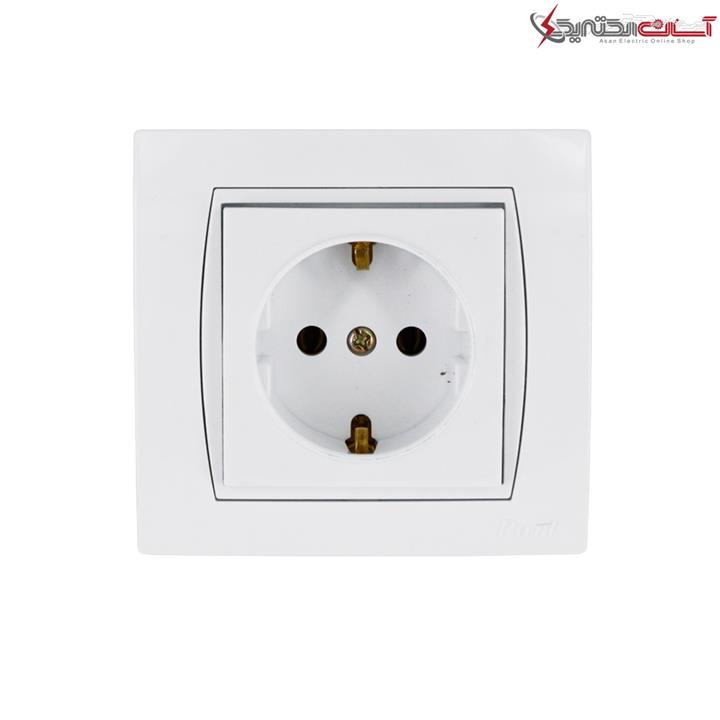 پریز ارتدار پارت الکتریک مدل آذین با مغزی پلی کربنات کد PE4022